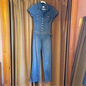 Y2K Hot Kiss Denim Jumpsuit